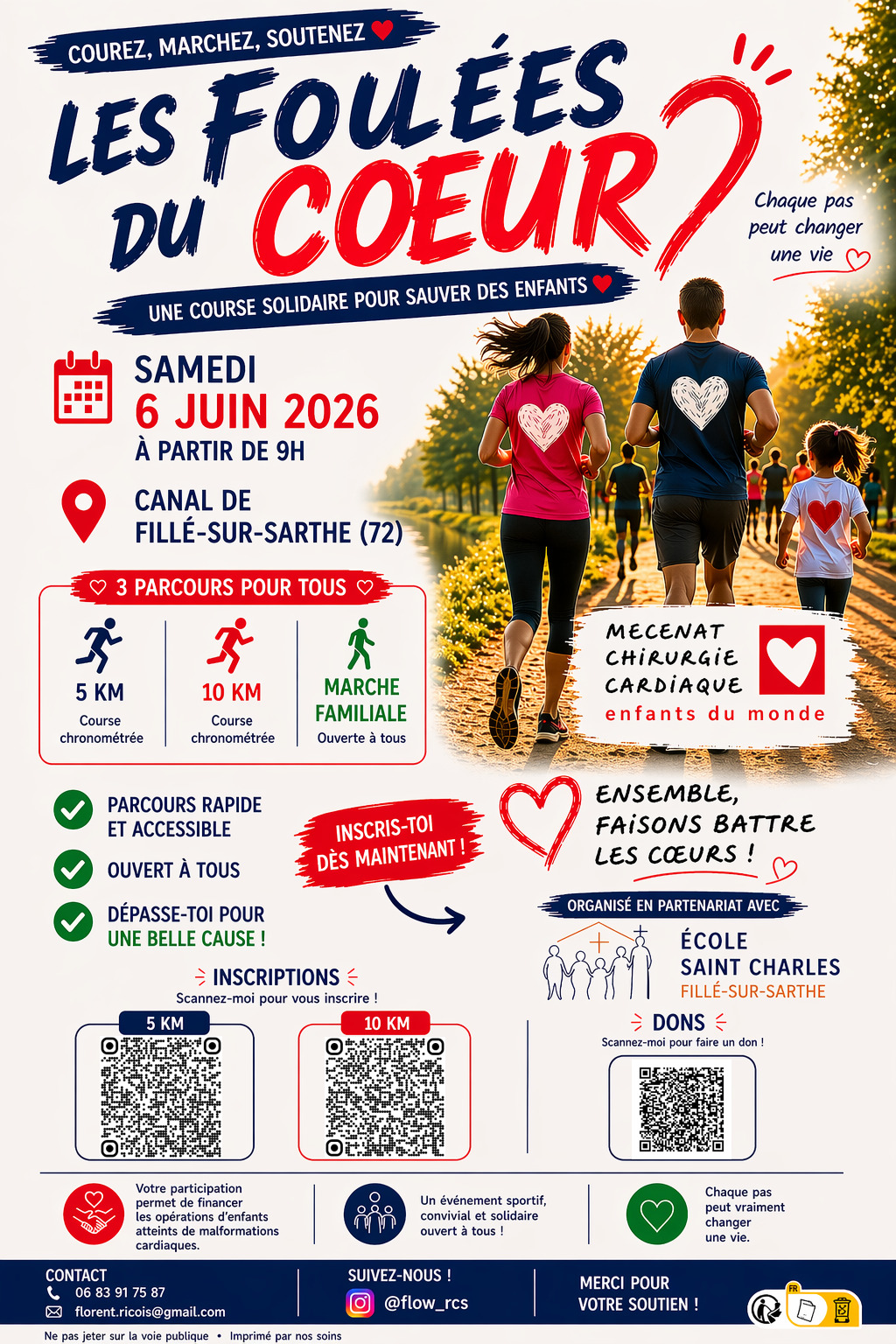 Flyer Les Foulées du Coeur